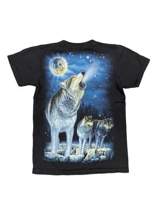 Vintage Rock Eagle Singlestitch Wolf T-Shirt Black - S