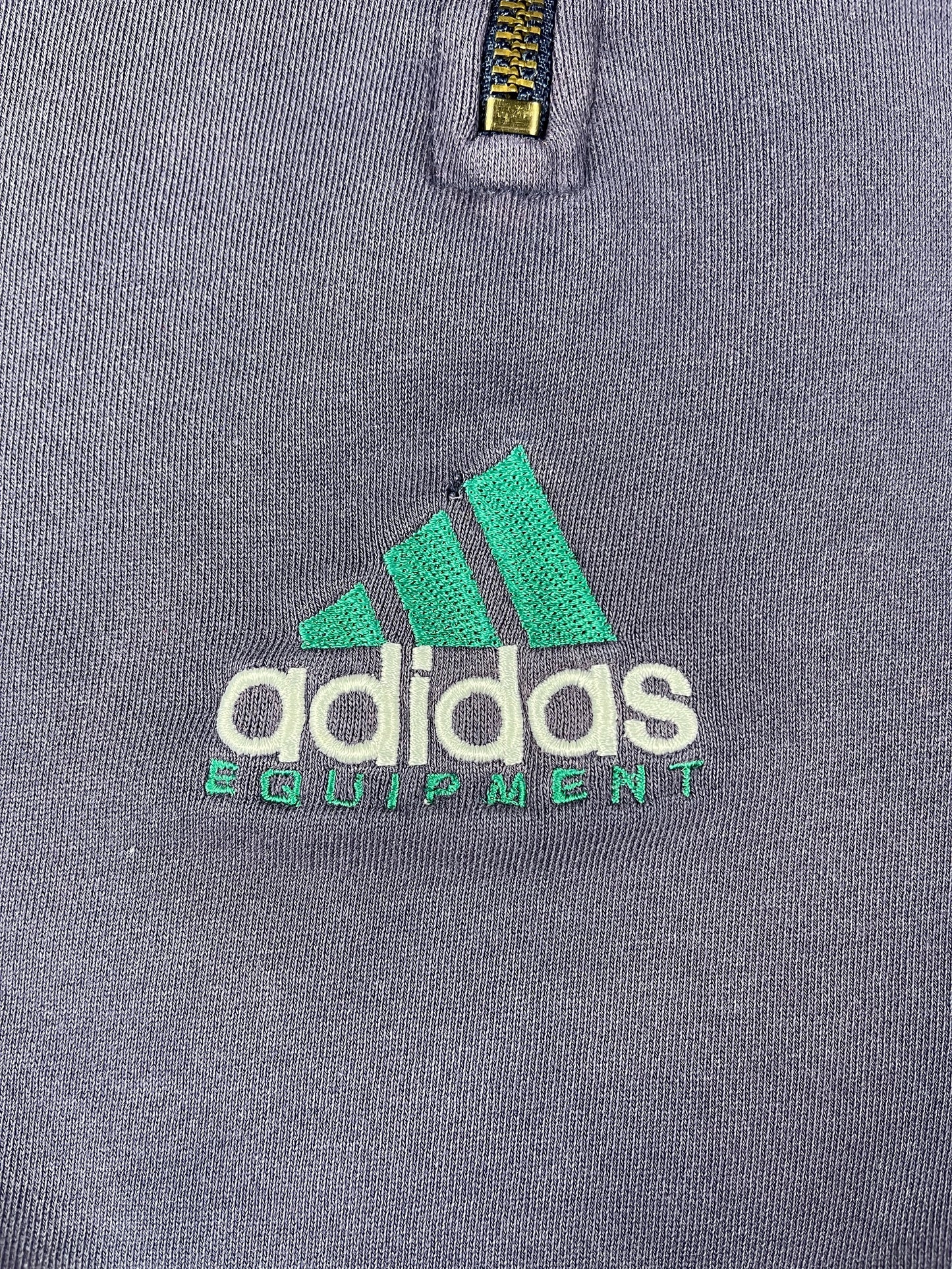 Vintage Adidas Equipment Zip Sweatshirt Navy - XL