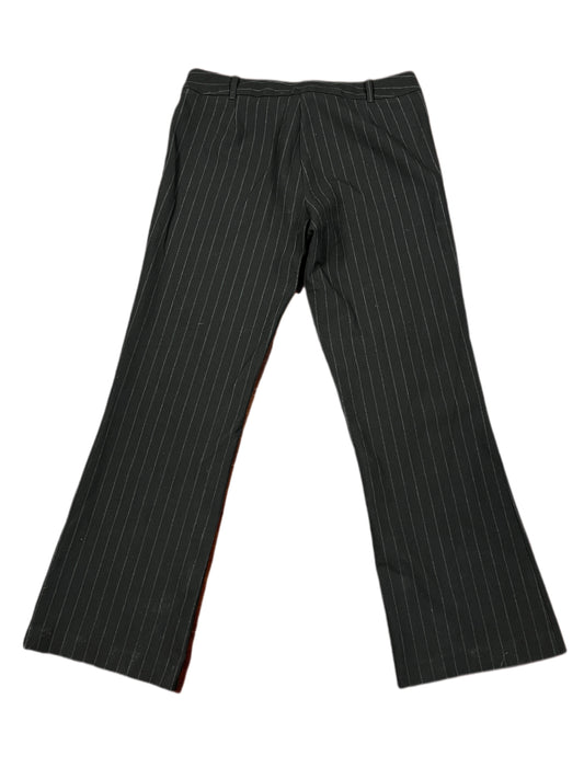 Benetton Low Waist Flared Cloth Pants Black - L