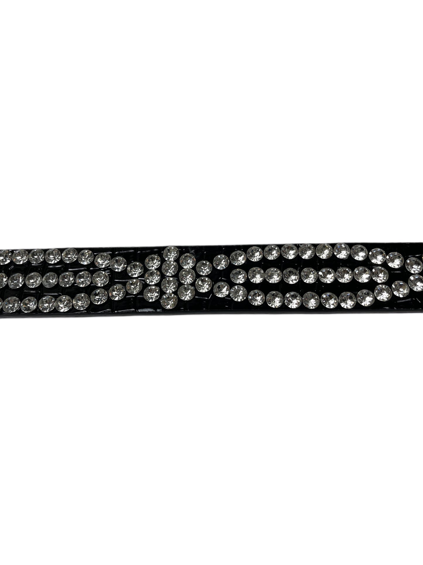 Y2k Shiny Stone Belt Black