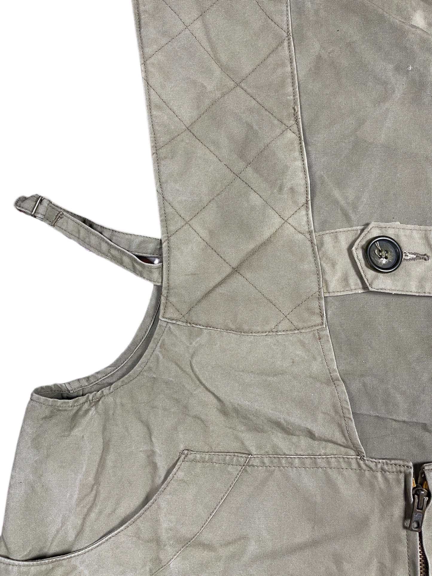 Antik French Original Military Cargo Vest Khaki - L/XL