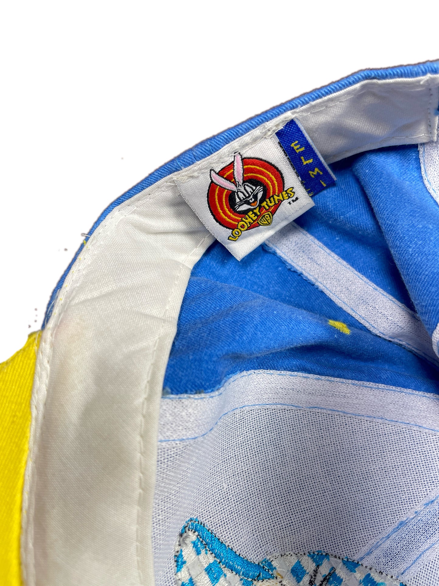 Vintage Tweety 1997 Looney Tunes Warner Bros Cap Blue Yellow