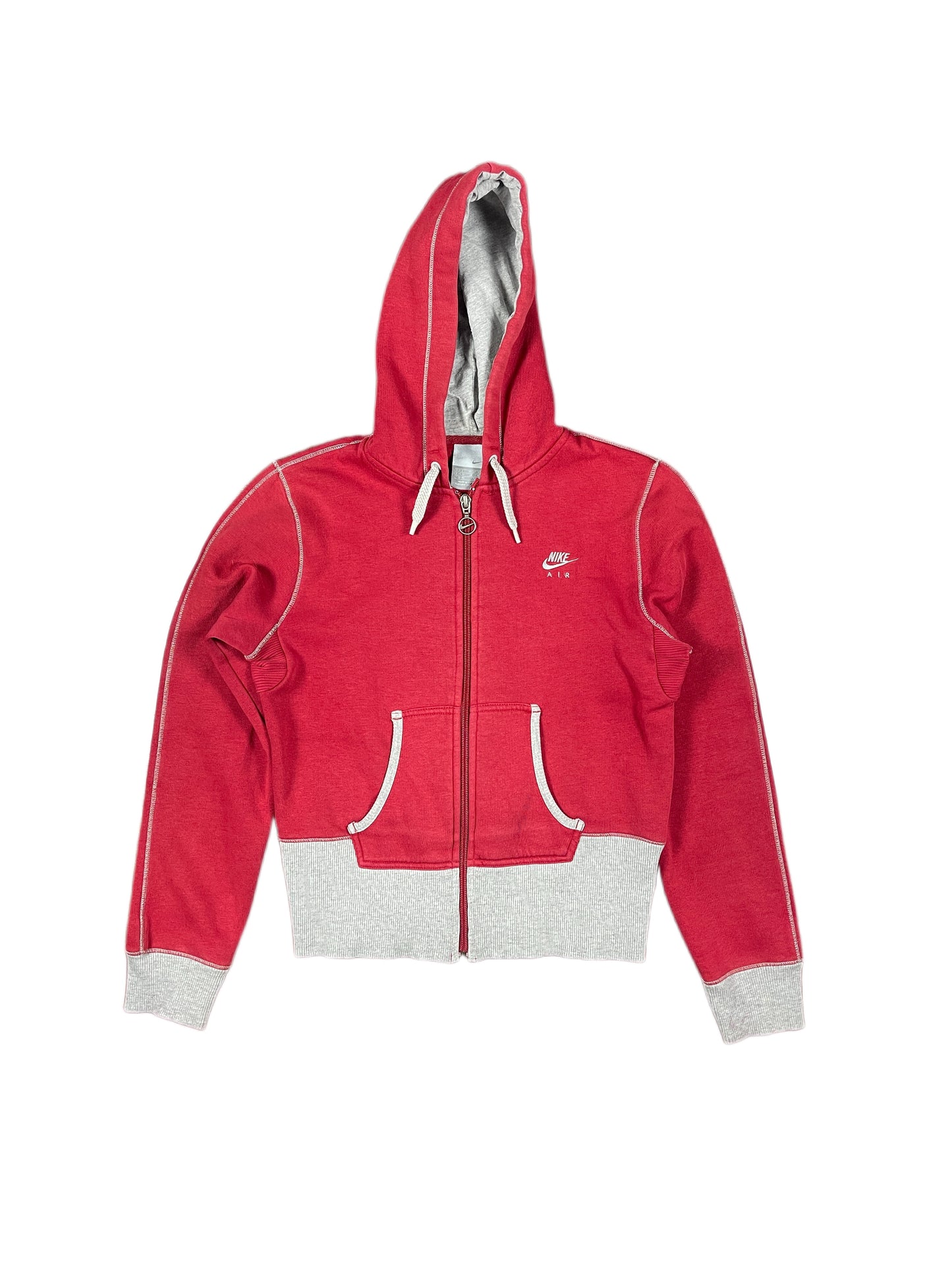 Vintage Nike Zip Hoodie Red - S