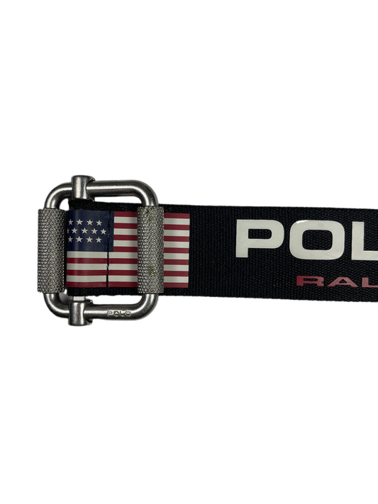 Y2k Polo Ralph Lauren Nylon Belt Black