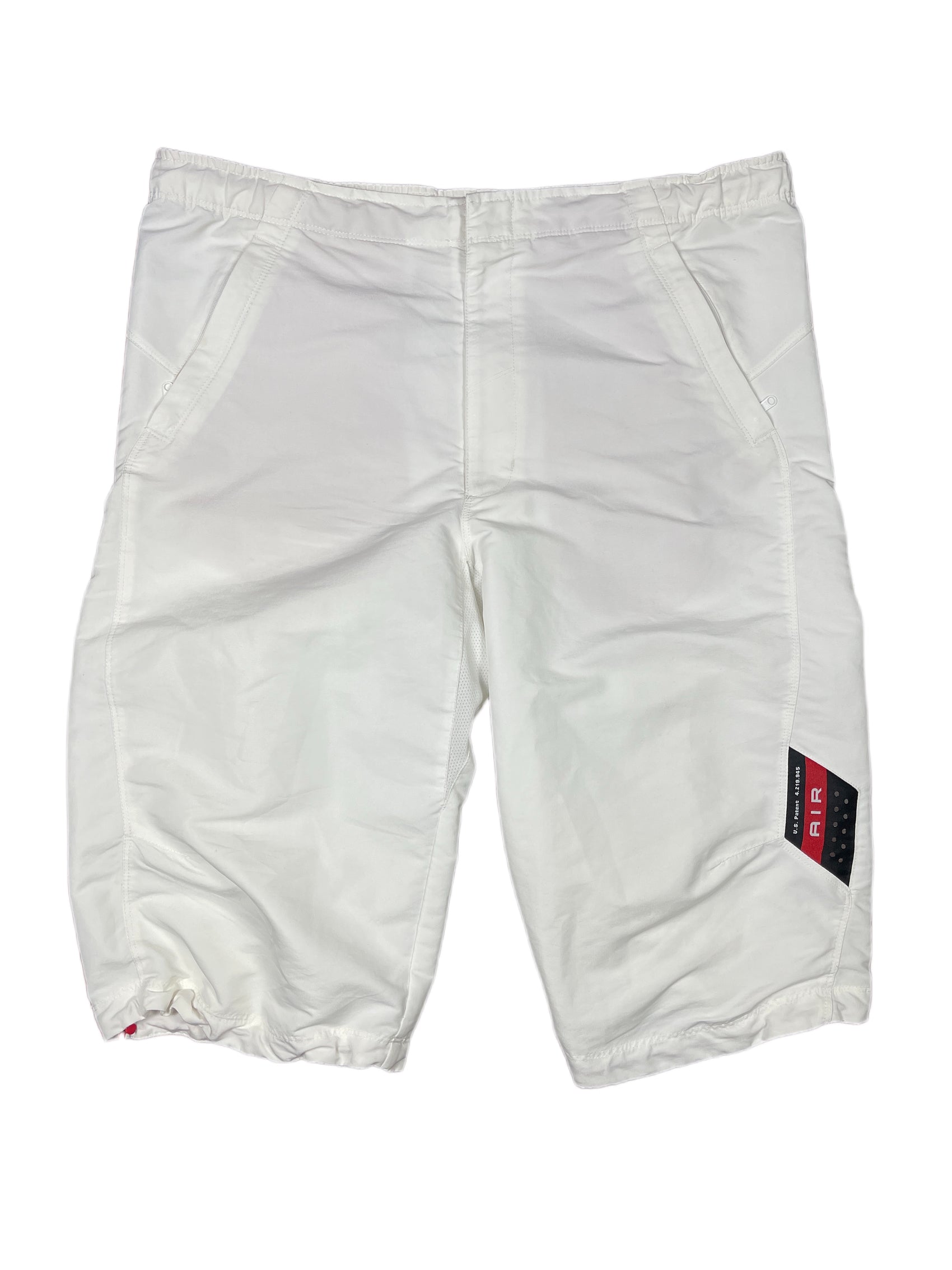 Y2k 2000s Nike Air Capri Sport Pants White - L