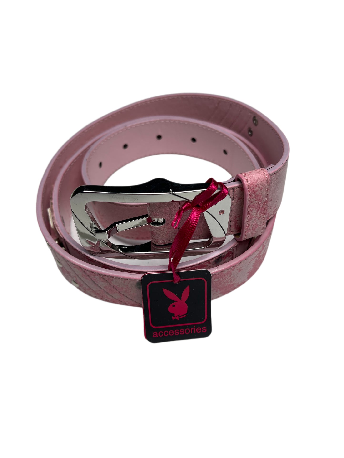 Y2k Playboy Belt Pink Rose 2004