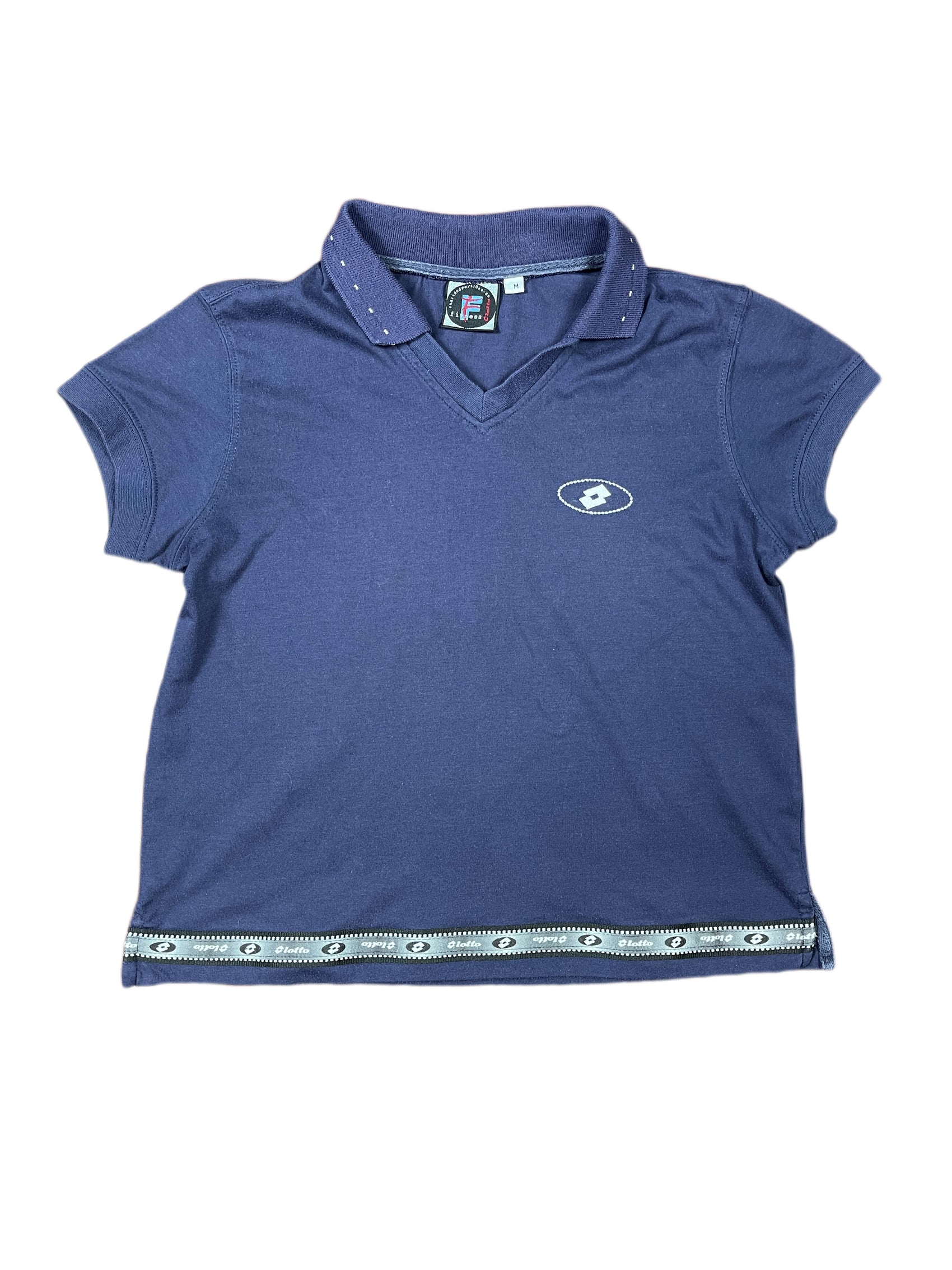 Vintage Lotto Short Sleeve Top Navy -M