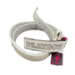Y2k Playboy Leather Belt White 2004