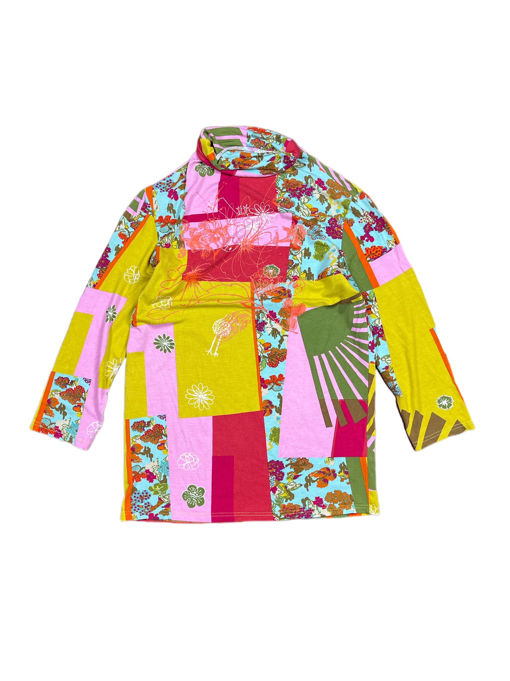 Y2k Kenzo Jungle Long Sleeve Top Multicolor M