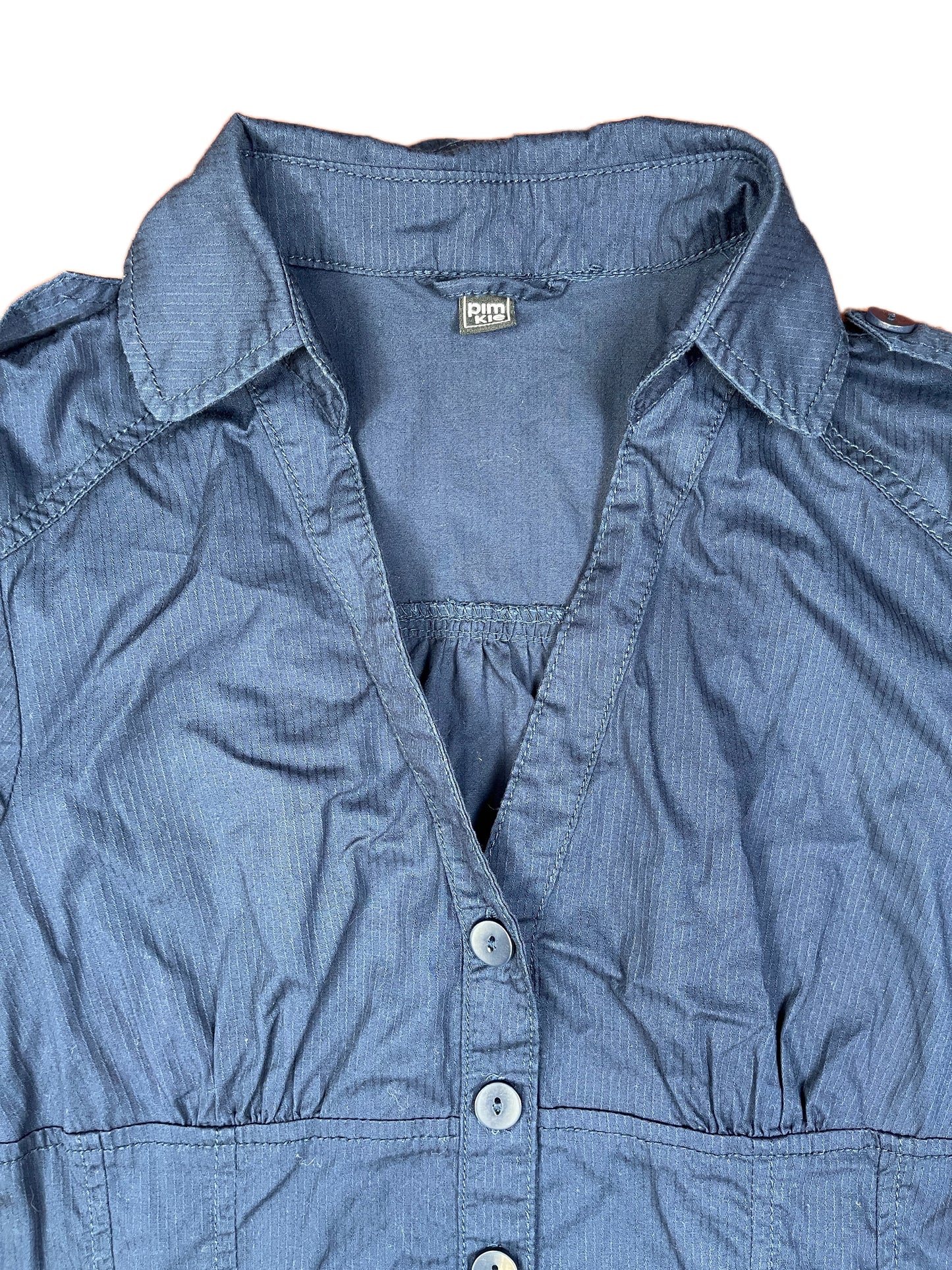 Y2k Pimkie Short Sleeve Dress Blue - S