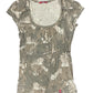 Y2k Esprit Short Sleeve Top Brown - M