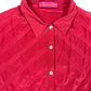 Vintage Antoine & Lili Long Sleeve Shirt Red Silk M