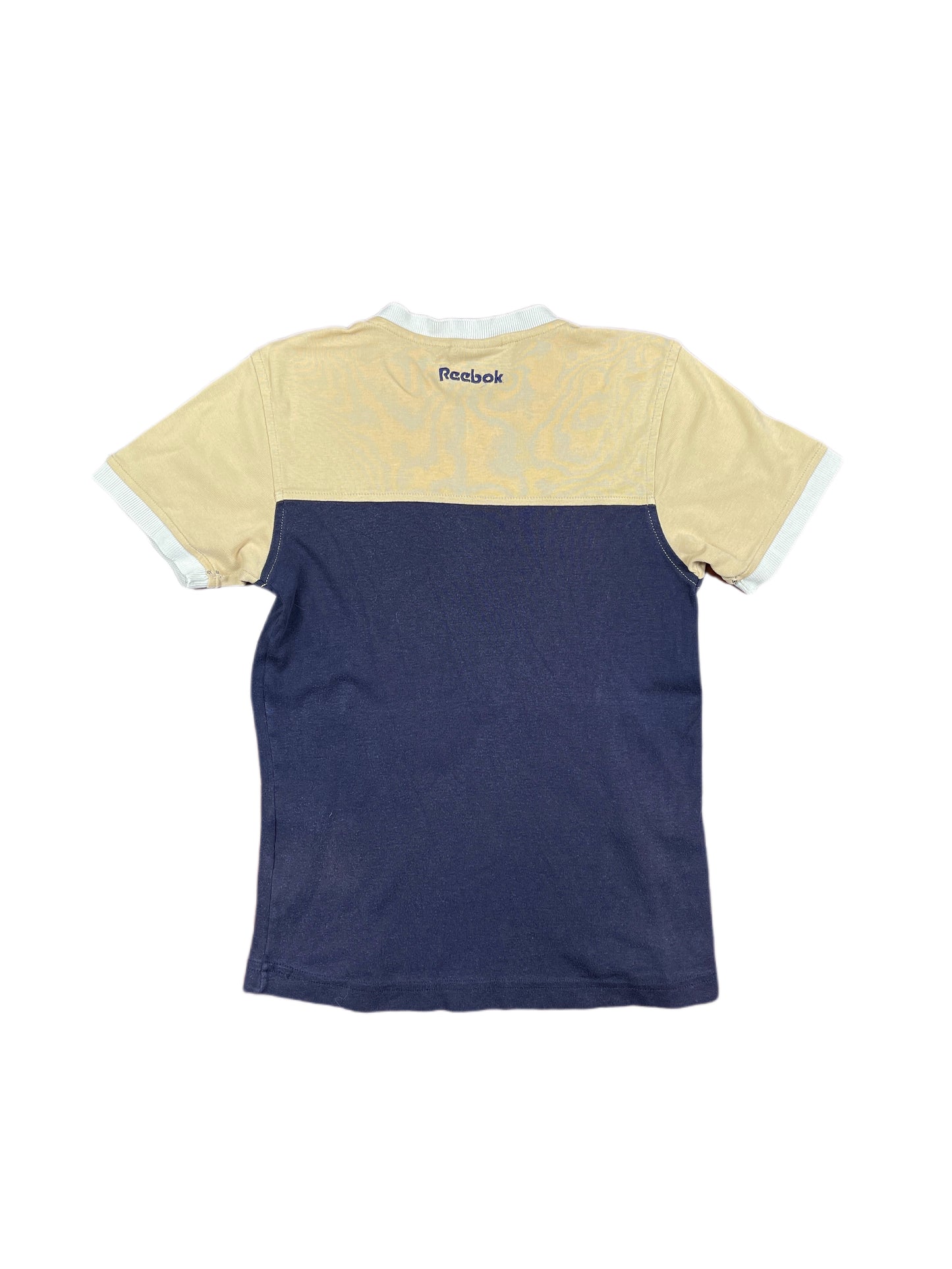 Y2k Reebok Short Sleeve Top Beige - S