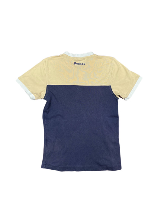 Y2k Reebok Short Sleeve Top Beige - S