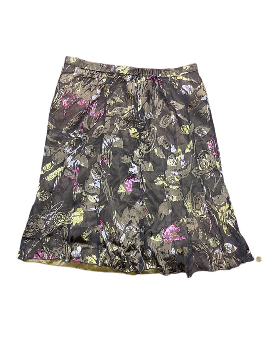 Vintage Talla & Moda Skirt Brown Multicolor - XXL