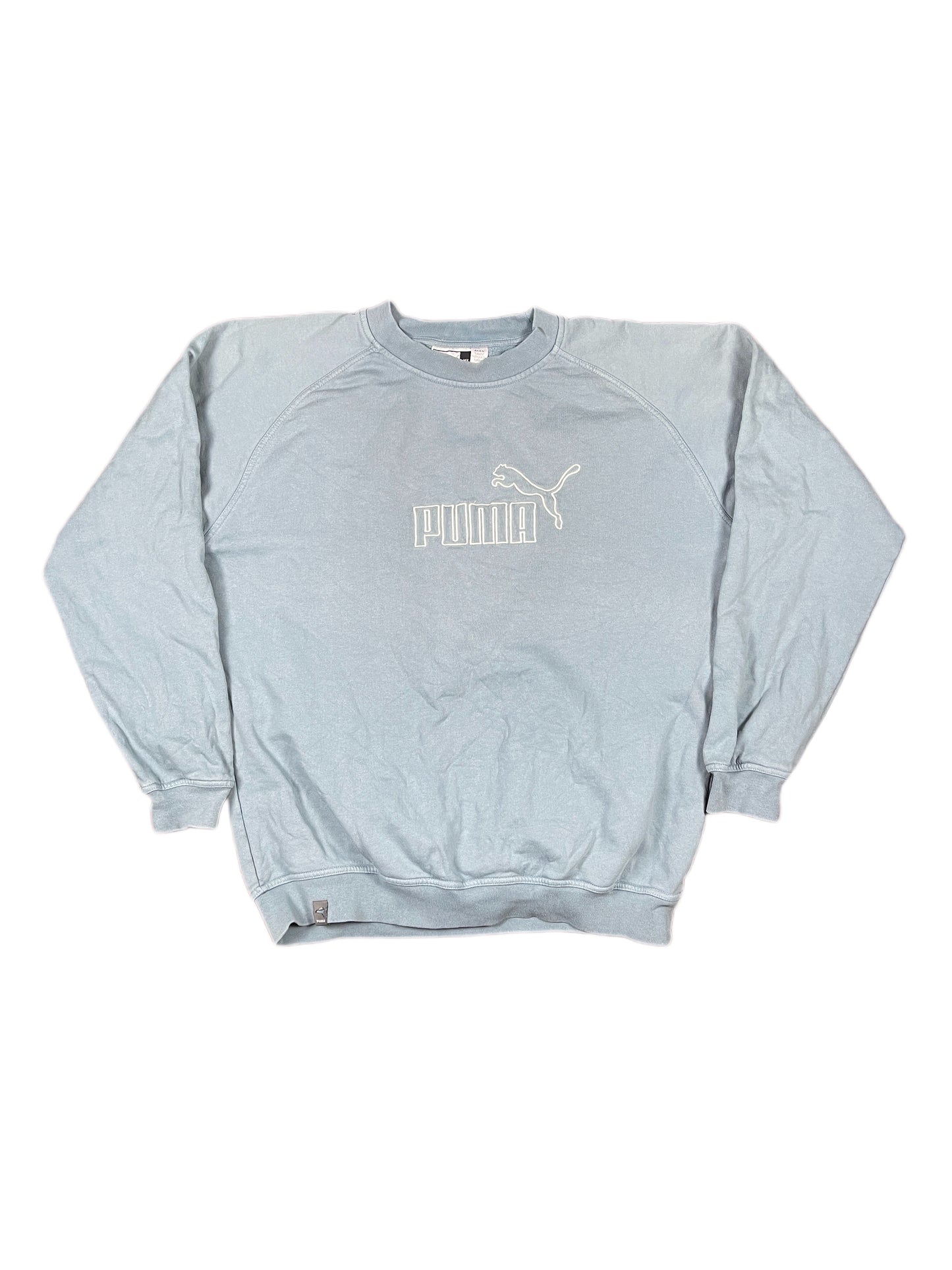 Vintage Puma Sweatshirt Blue Gray - XL