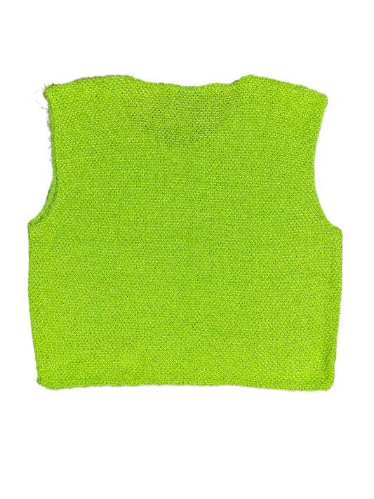 Vintage Lemsa Sleeveless Top Green - M/L