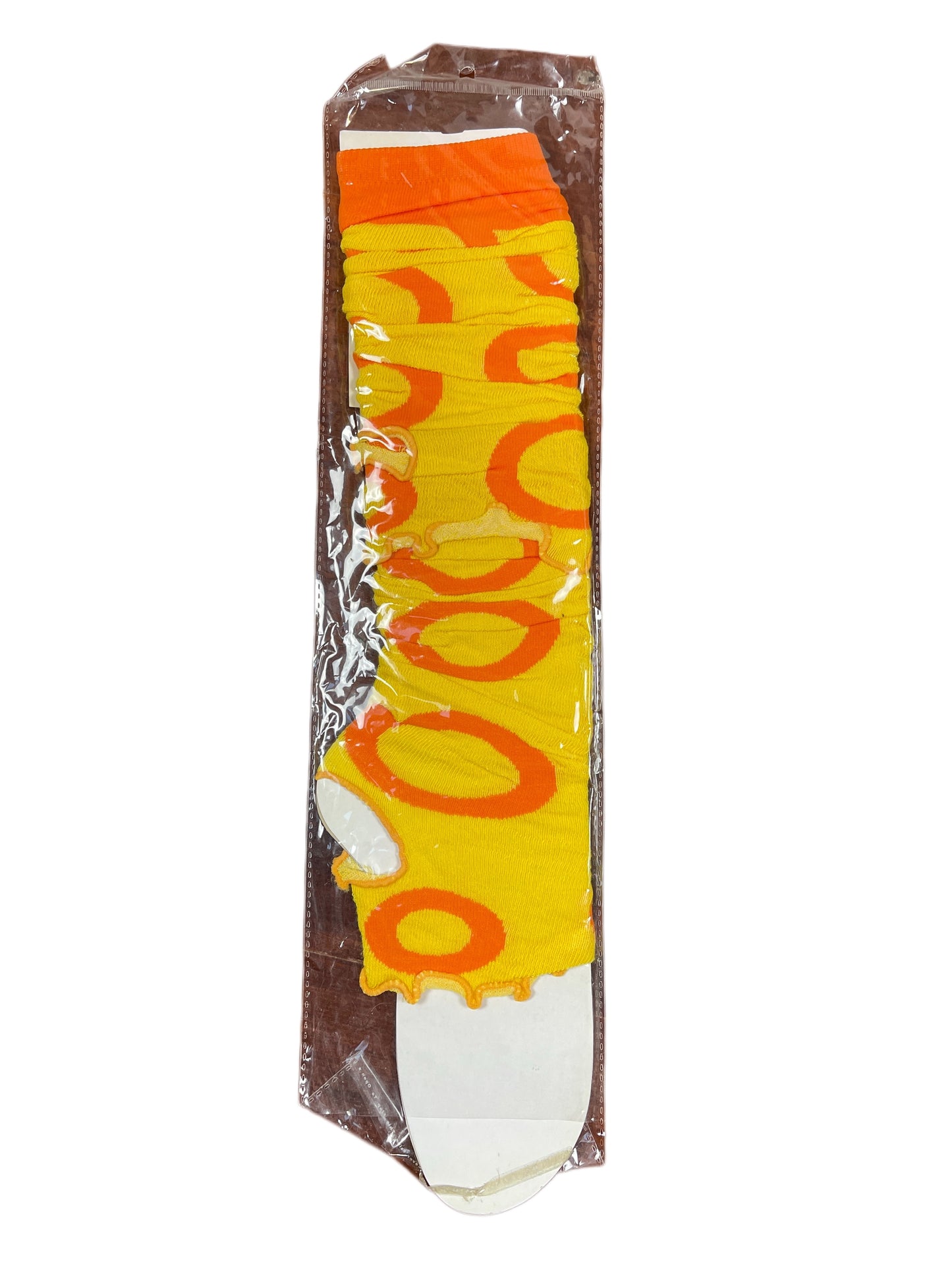 Y2k Tongyun Leg Warmers Yellow Orange