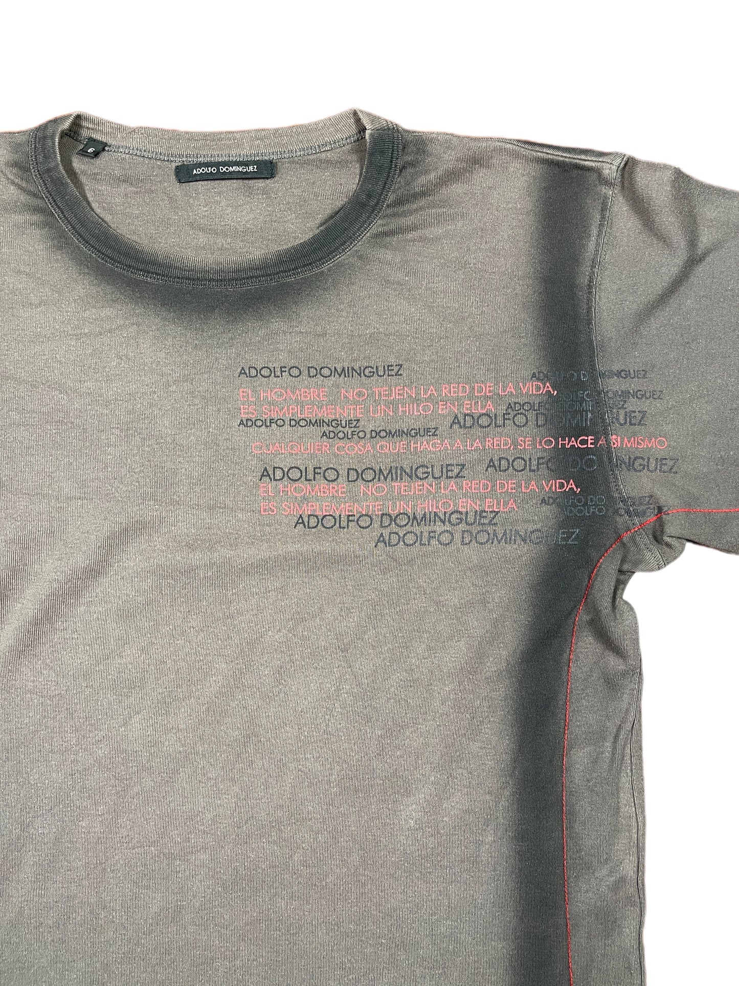 Y2k Adolfo Dominguez Longsleeve Brown Black - L