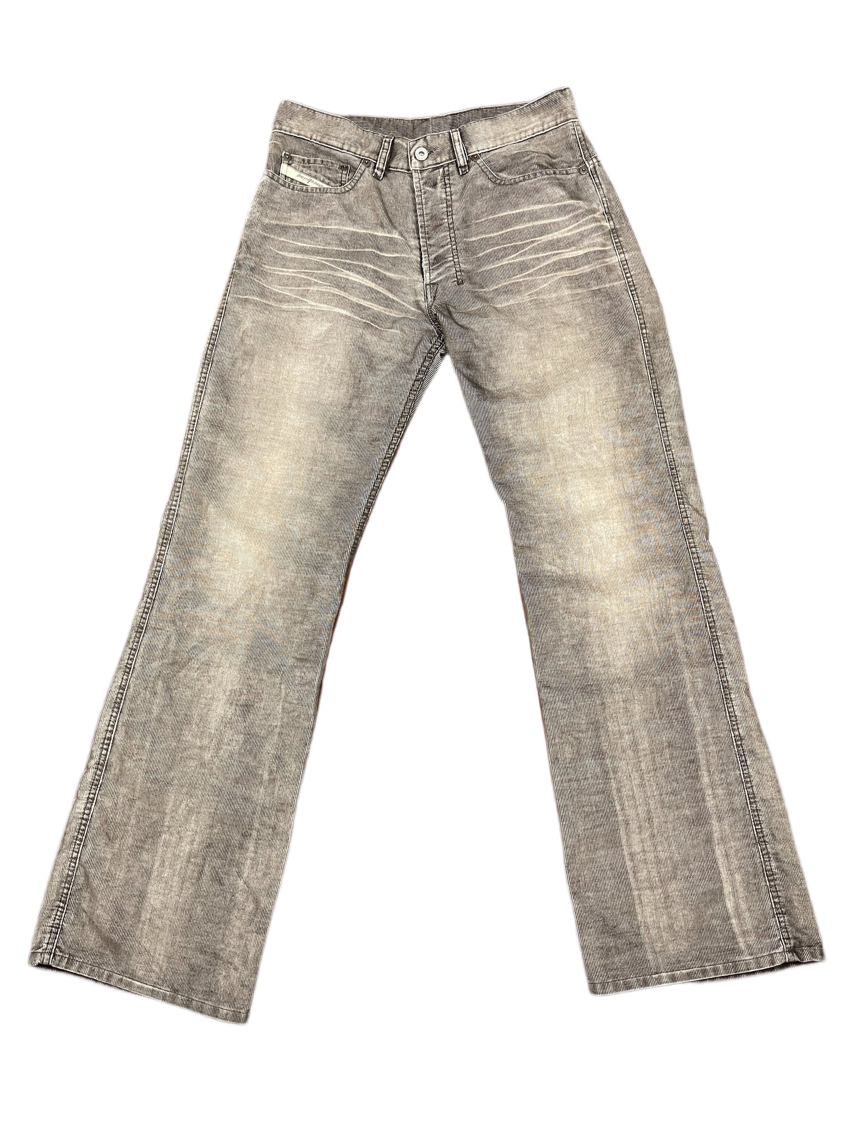 Y2k Diesel Bootcut Flared Corduroy Pants Brown - M