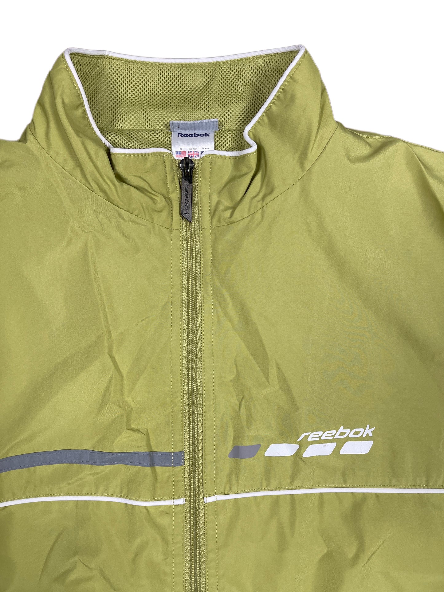 Y2k 2000s Reebok Sport Jacket Green XS