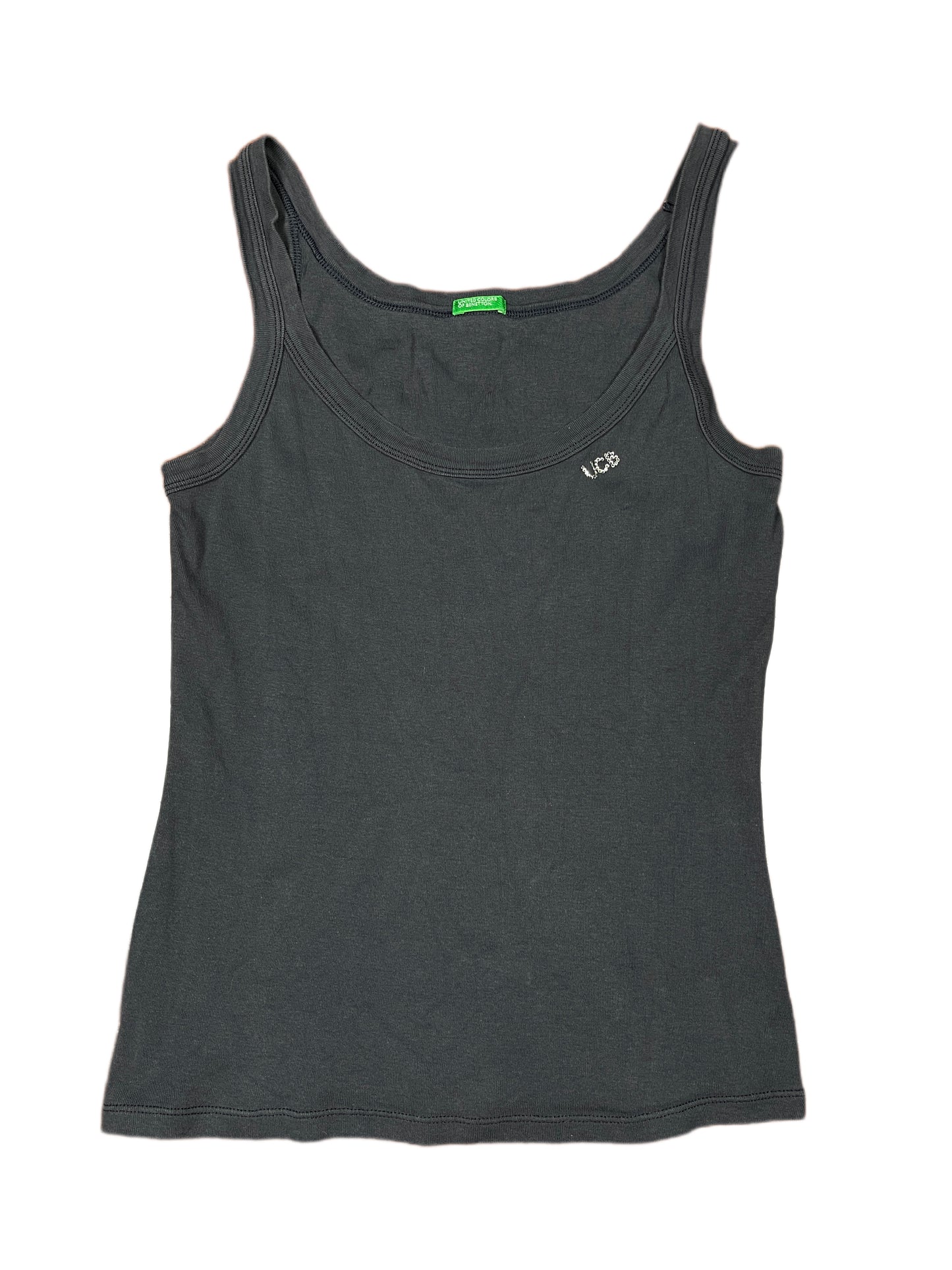 Y2k Benetton Sleeveless Top Navy - L