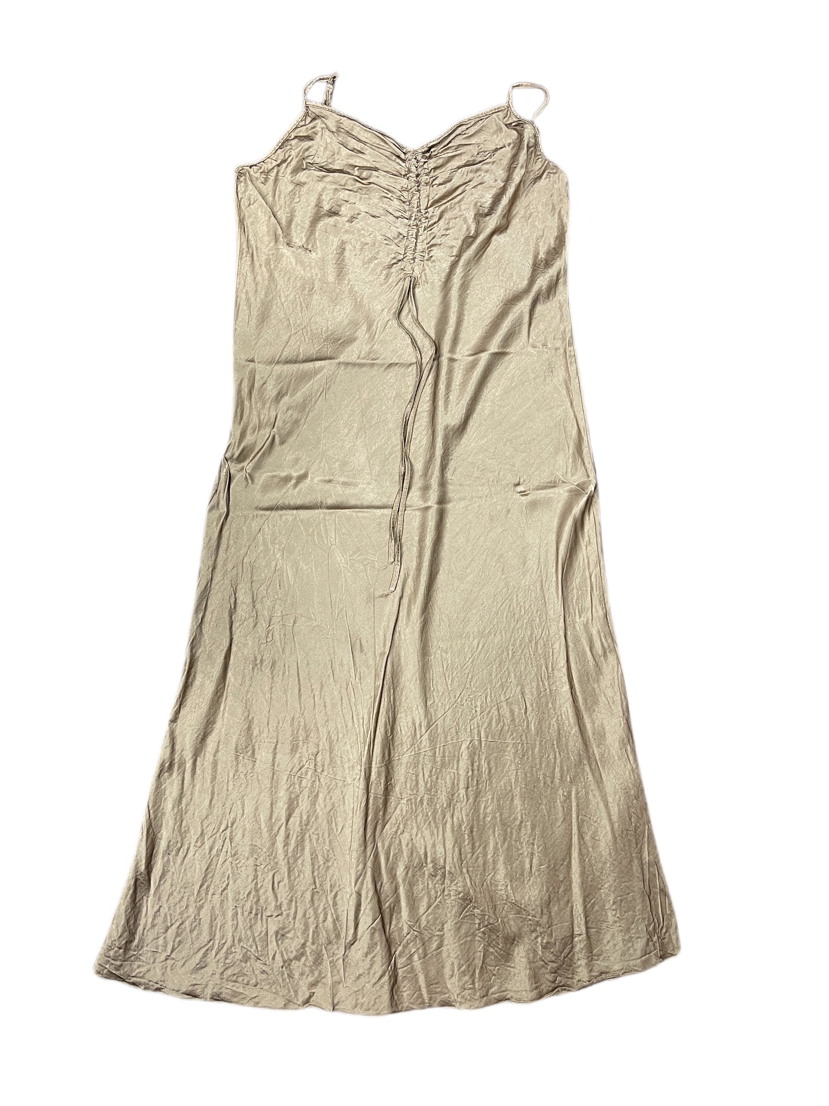 Vintage Made in Italy Sleeveless Dress Gold - XXL/XXXL