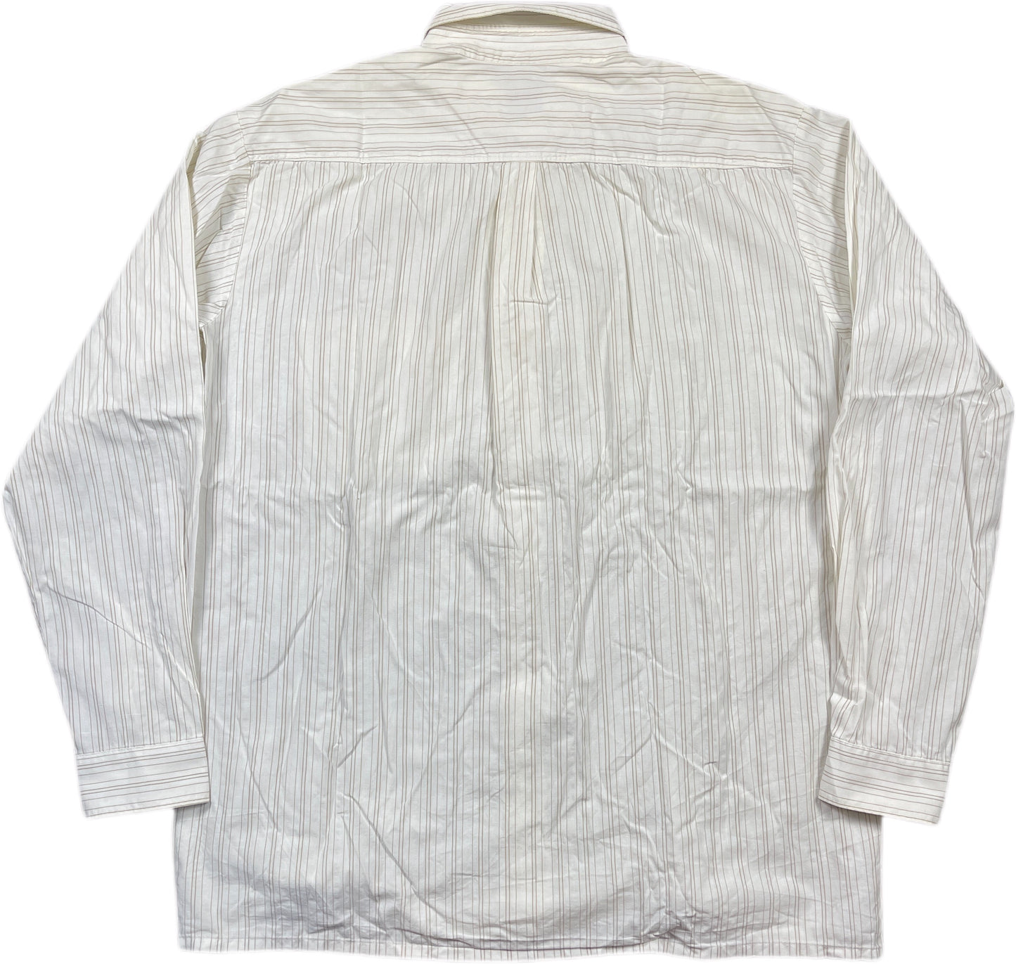 Vintage Mckay Shortsleeve Shirt Off White Cotton M
