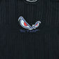 Y2K No Fear Knitted Sweatshirt Black Wool Blend L