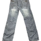 Y2k GX3 Denim Bootcut Pants Blue - L