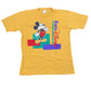 Vintage Euro Disney Mickey Mouse 1990s T-Shirt Yellow - XL