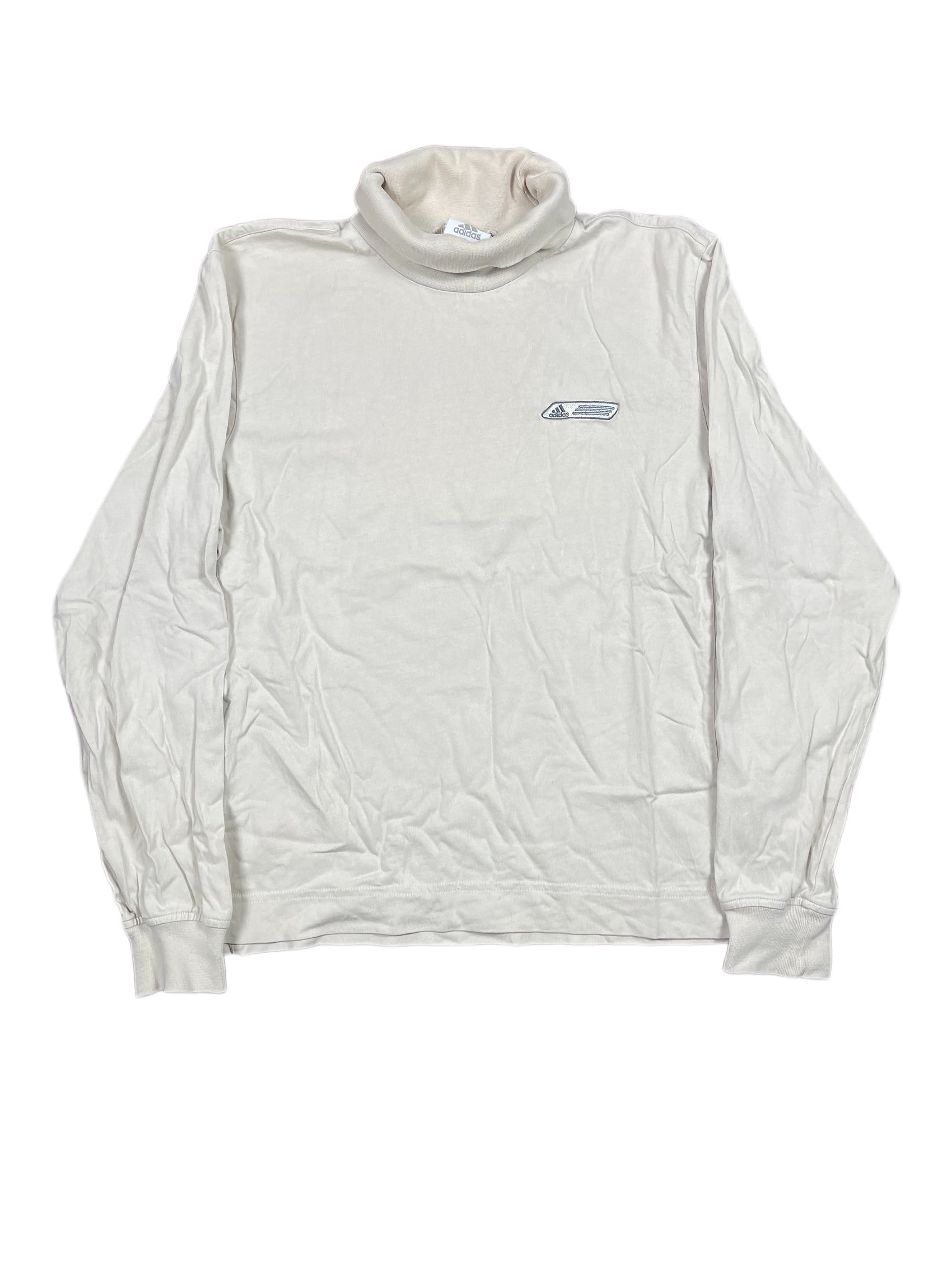 Vintage Adidas 2004 Turtleneck Longsleeve Cream - M