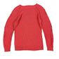Vintage Mas Que Punto Knitted Sweatshirt Shiny Red - M