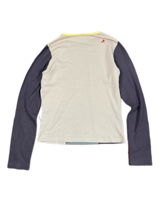Y2k Pepe Jeans Long SLeeve Top Brown Multicolor - M