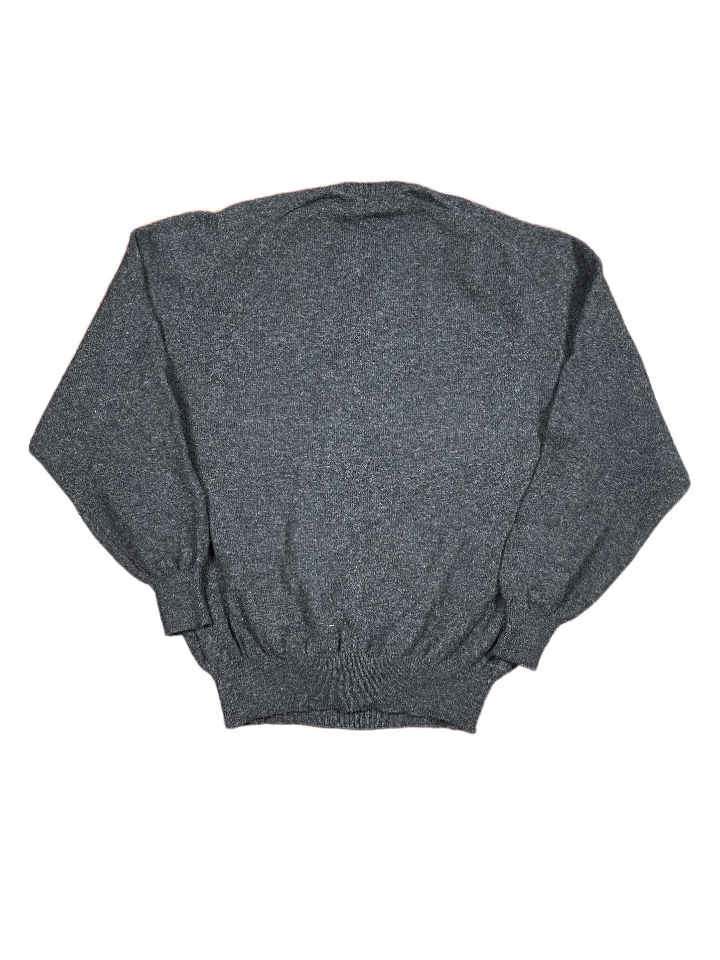 VIntage Yves Saint Laurent Knitted New Wool Sweatshirt Gray Black - XXL