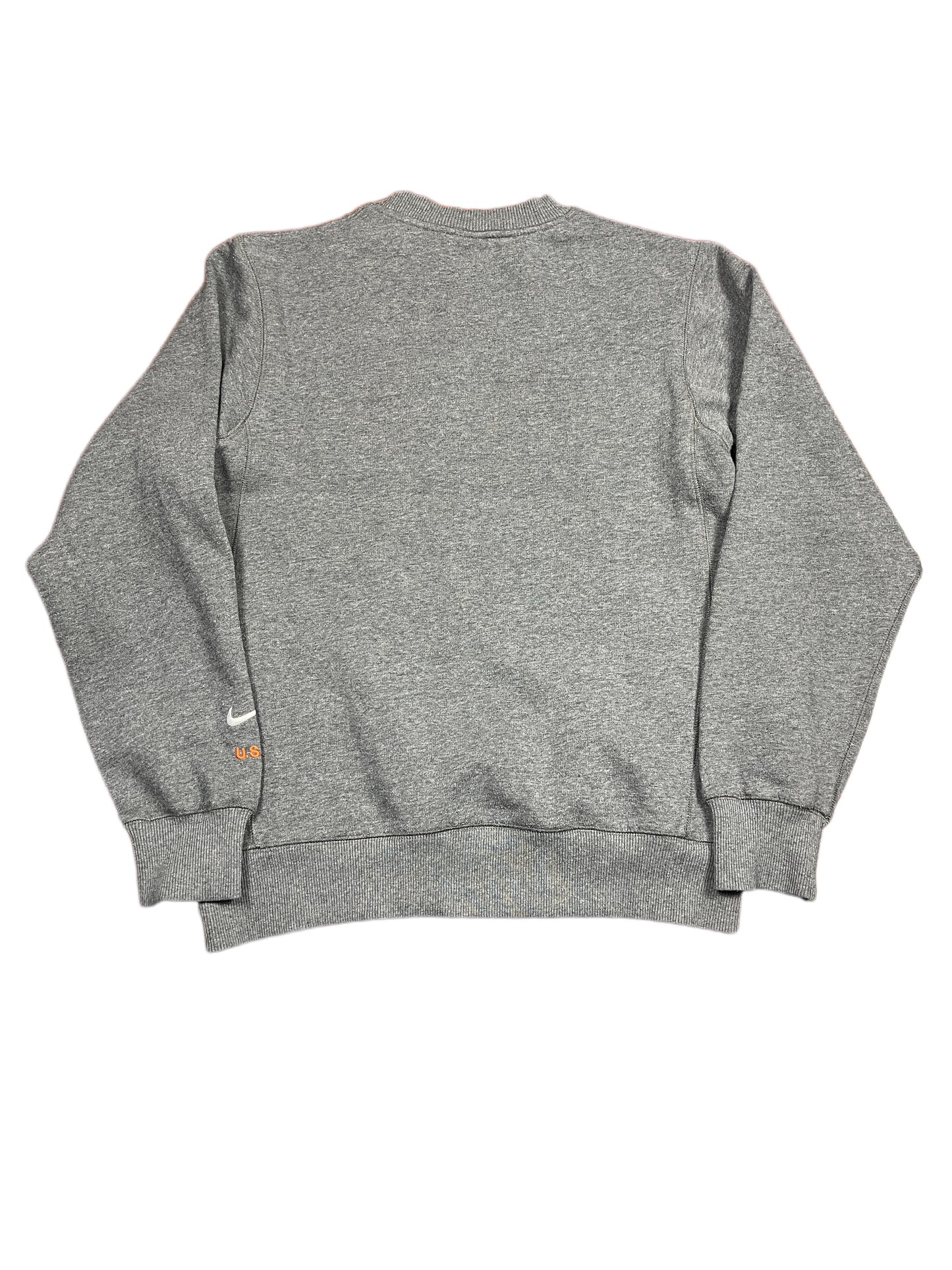 Vintage 2000s Nike Sweatshirt Spellout Gray S