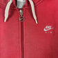 Vintage Nike Zip Hoodie Red - S