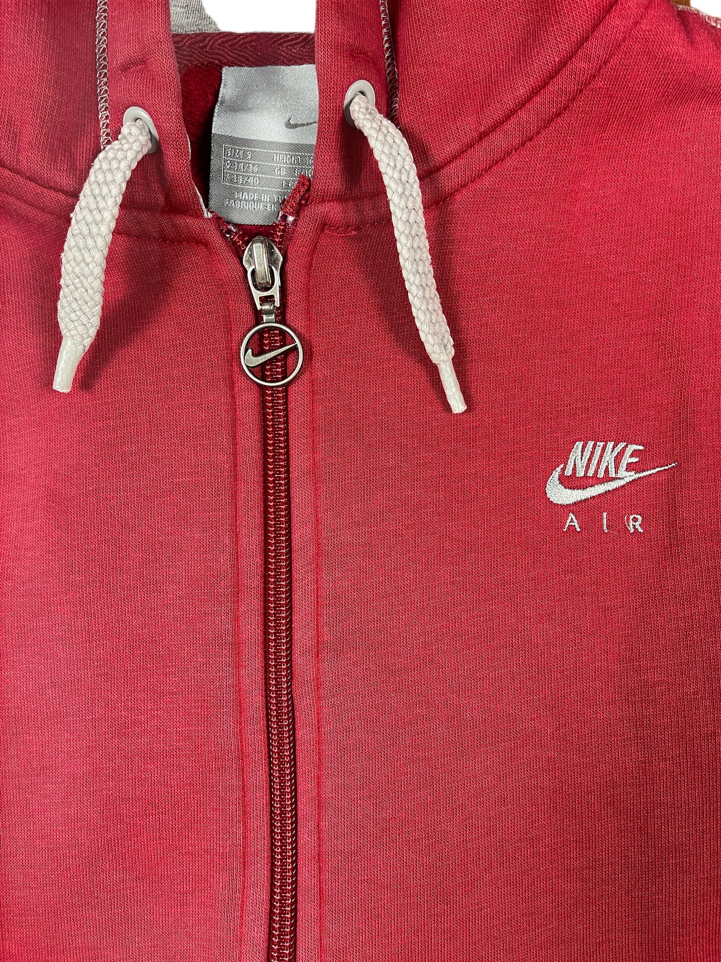 Vintage Nike Zip Hoodie Red - S