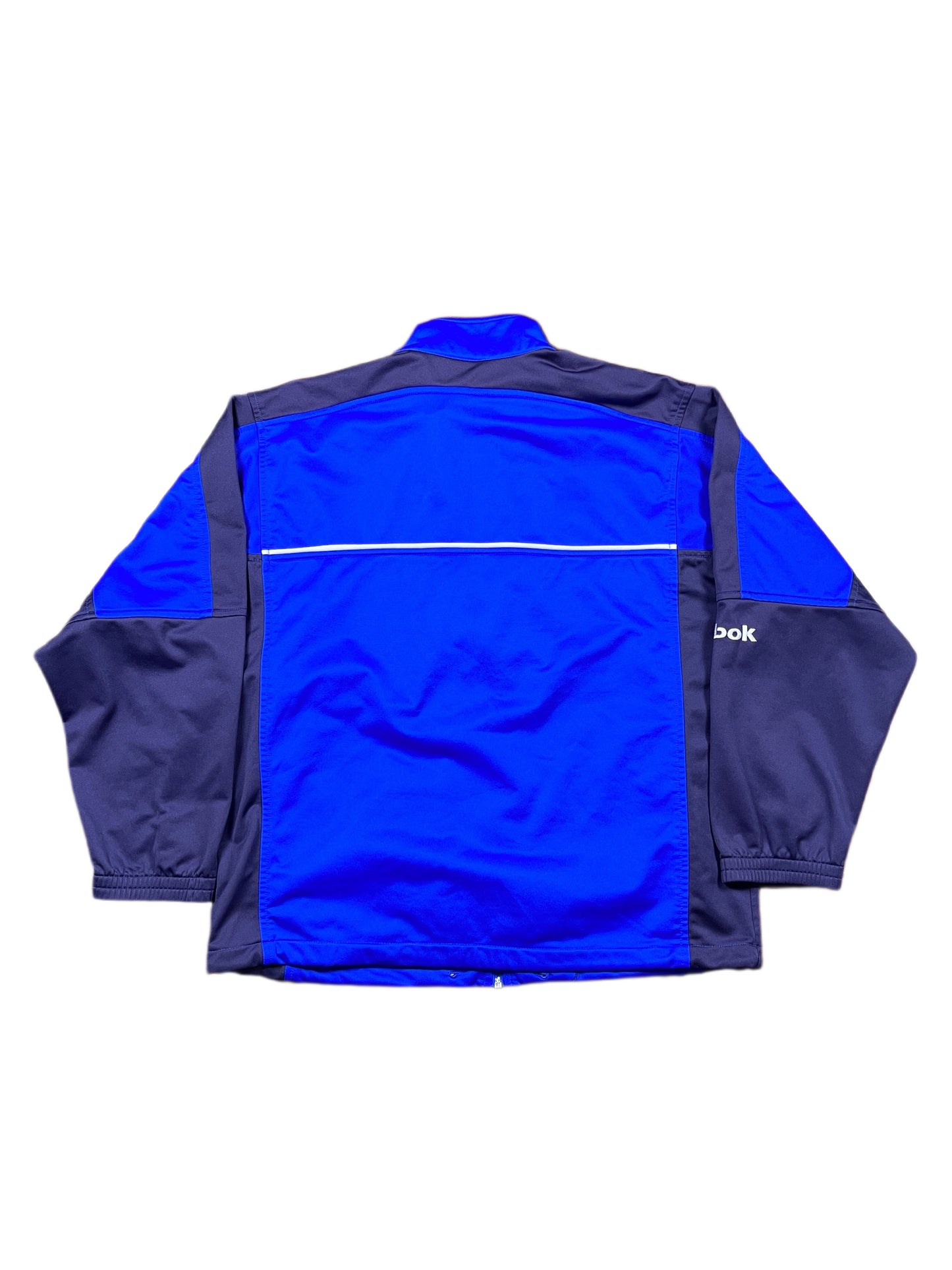 Y2k Reebok Sport Jacket Blue Black - M
