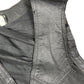 Vintage Leather Vest Black - S