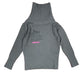 Y2k Complices Knitted Turtleneck Sweatshirt Gray - S/M