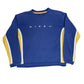 Vintage 1990s Nike Thin Sweatshirt Navy Yellow M