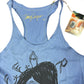 Y2k Tony Casper Sleeveless Top Blue - M