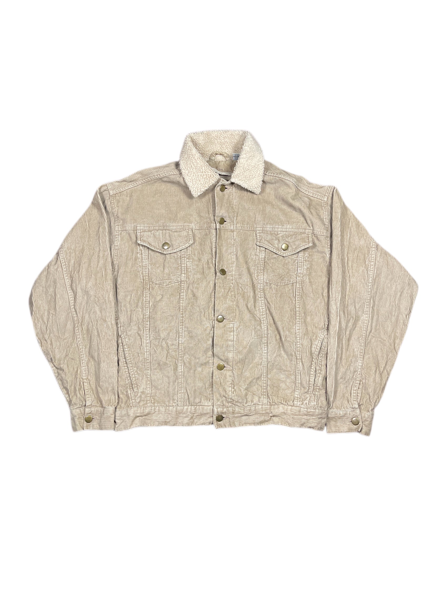 Vintage Corduroy Jacket Beige - M