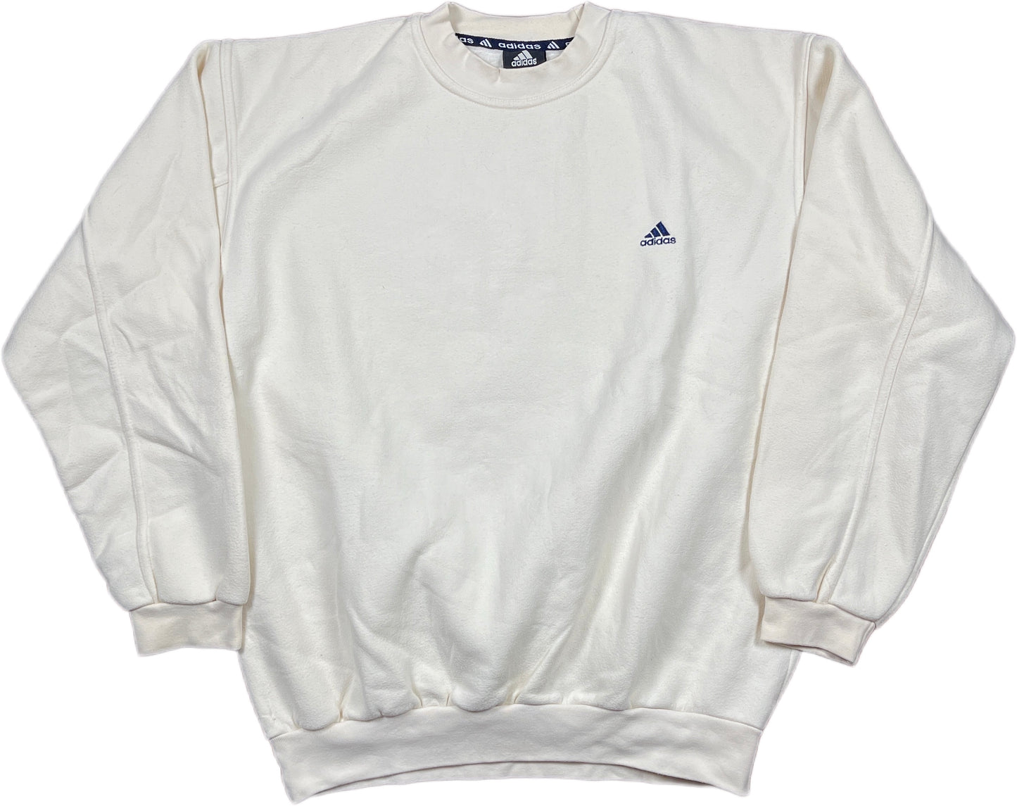 Adidas Sweatshirt  Off-White Cotton Blend L
