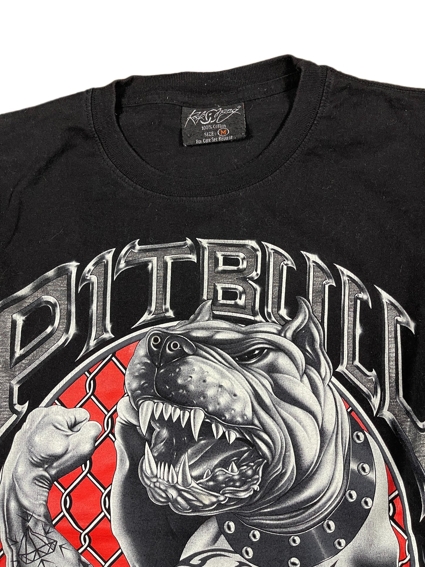Y2k Rock Chang Pitbull T-shirt Black - M