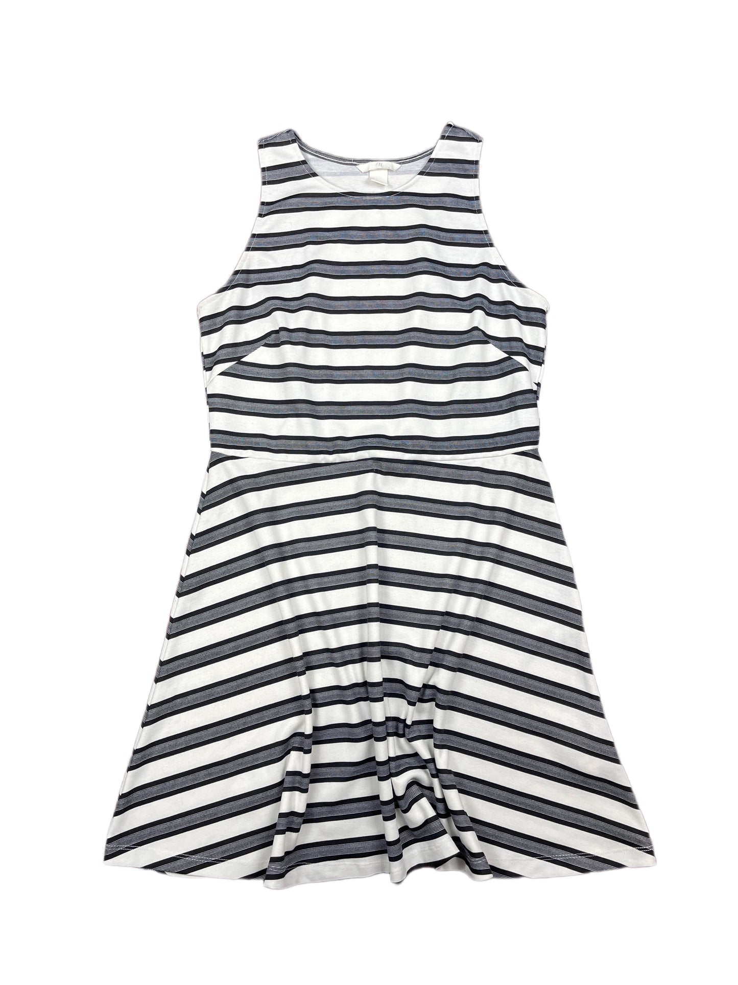 H&M Sleeveless Dress White Black - L