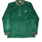 Vintage Lacoste 1990s Velur Polo Sweatshirt Green M