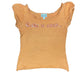 Y2k Jennifer Short Sleeve Top Orange - S