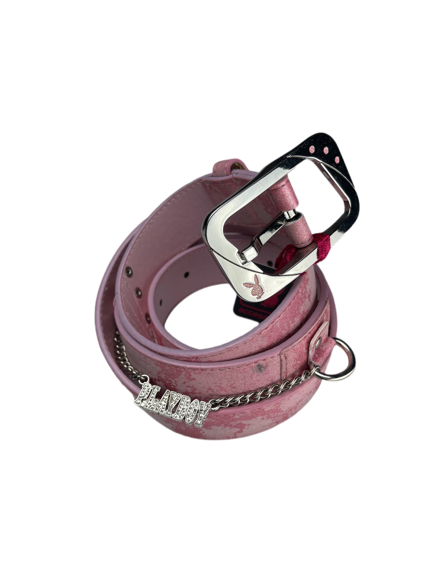 Y2k Playboy Belt Pink 2004